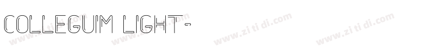 Colleguim Light字体转换